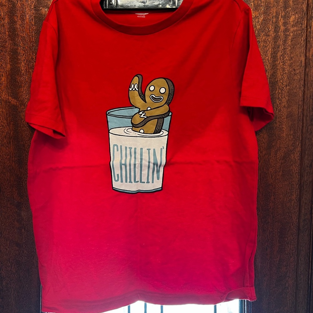 Boys old navy Christmas shirt. Size L(10/12)